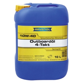 Моторное масло для 4-T лод.моторов RAVENOL Outboardoel 4T SAE 10W-40 (10л)
