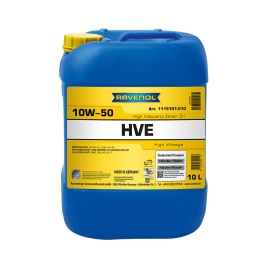 Моторное масло RAVENOL HVE High Viscosity Ester Oil SAE 10W-50 (10л)