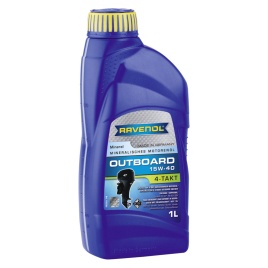 Моторное масло для 4-T лод.моторов RAVENOL Outboardoel 4T SAE 15W-40 (1л)
