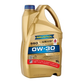 Моторное масло RAVENOL SSO SAE 0W-30 (5л) 4+1 акция