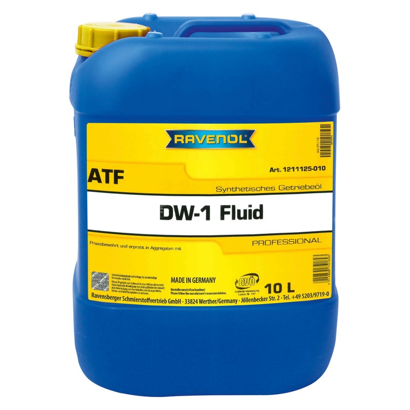 Трансмиссионное масло RAVENOL ATF DW-1 Fluid (10л) фото 1