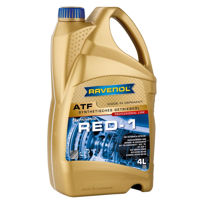 Трансмиссионное масло RAVENOL ATF RED-1 (4л) фото 1