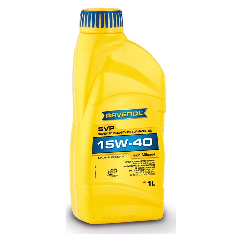 Моторное масло RAVENOL SVP Stand.Viscos.Perform.Oil SAE 15W-40 (1л) фото 1