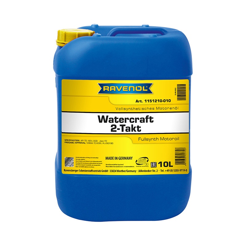 Моторное масло для 2-Такт RAVENOL WATERCRAFT Fullsynth. 2-Takt (10л) фото 1