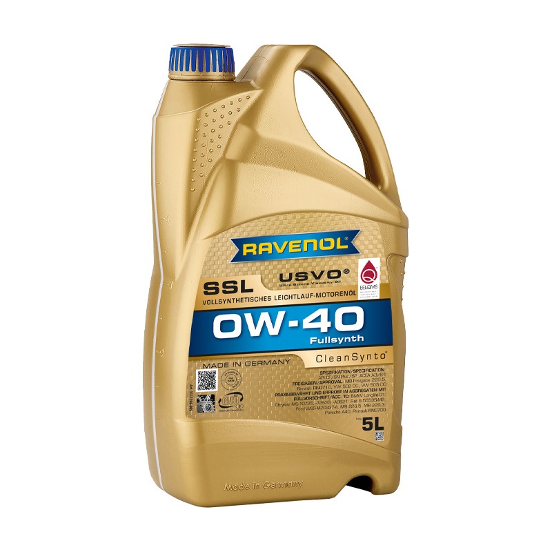 Моторное масло RAVENOL Super Synthetik Oel SSL SAE 0W-40 (5л) фото 1