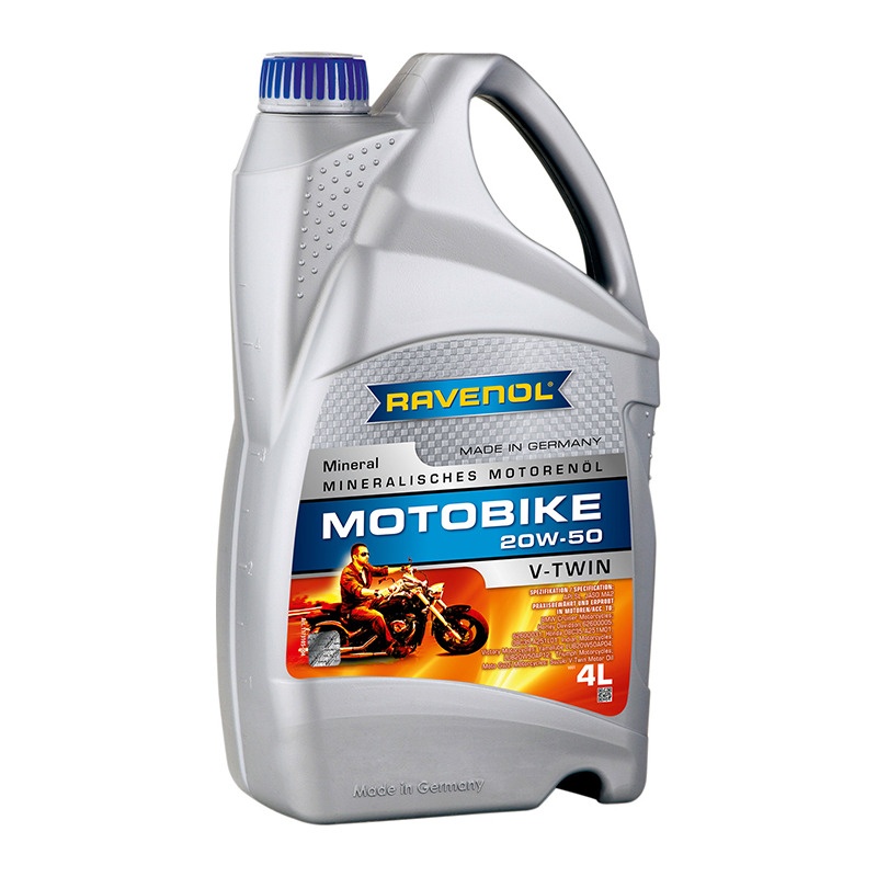 Моторное масло RAVENOL Motobike V-Twin SAE 20W-50 Mineral (4л) фото 1