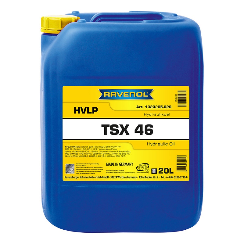 Гидравлическое масло RAVENOL Hydraulikoel TSX 46 (HVLP) (20л) фото 1