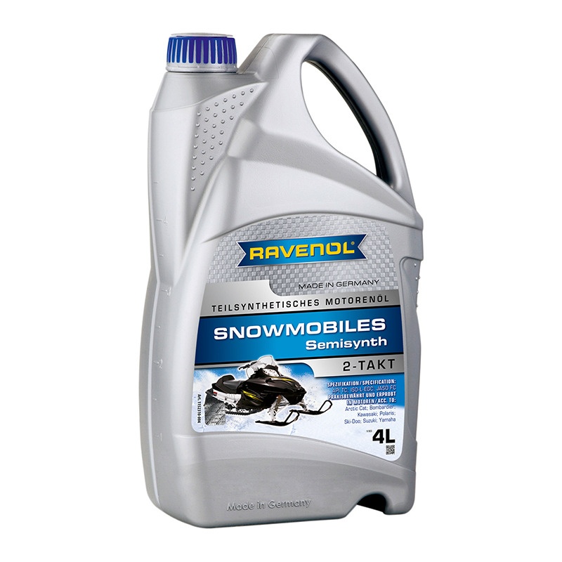 Масло для 2-Такт снегоходов RAVENOL Snowmobiles Teilsynth. 2-Takt (4л) фото 1