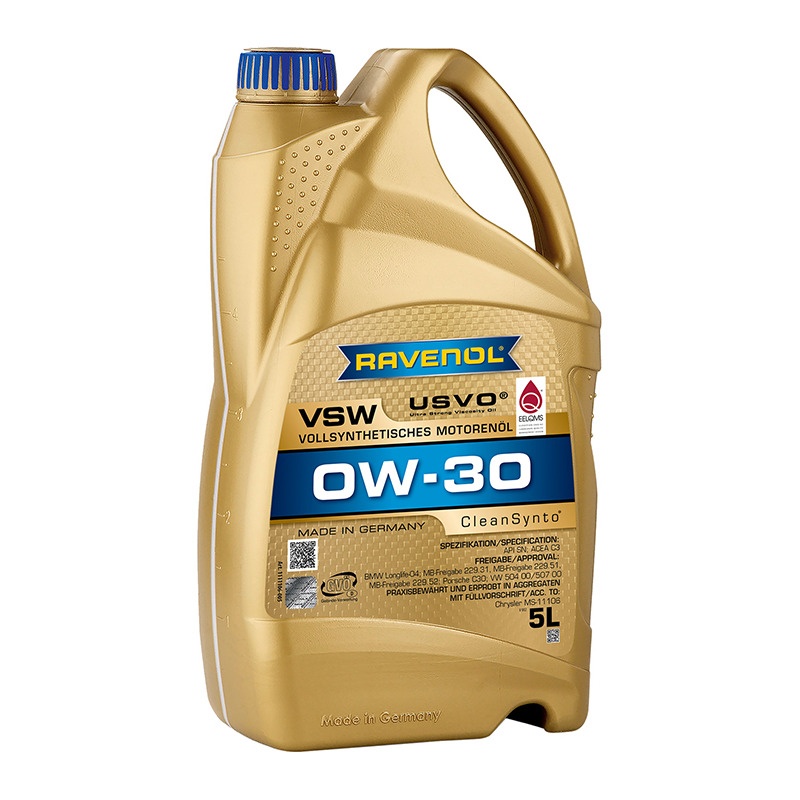 Моторное масло RAVENOL VSW SAE 0W-30 (5л) фото 1