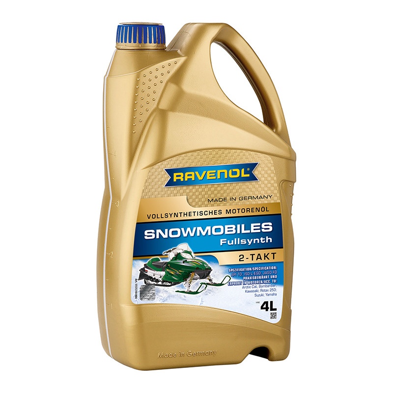 Масло для 2-Такт снегоходов RAVENOL Snowmobiles Fullsynth. 2-Takt (4л) фото 1