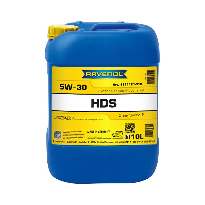 Моторное масло RAVENOL HDS Hydrocrack Diesel Specif SAE 5W-30 (10л) фото 1