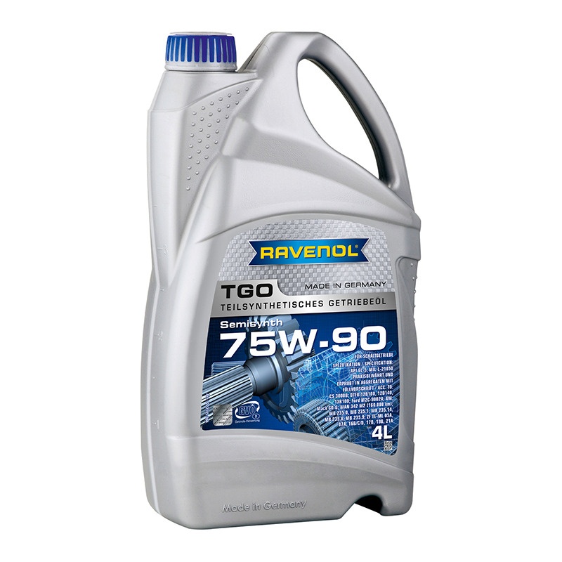 Трансмиссионное масло RAVENOL TGO SAE 75W-90 API GL-5 (4л) фото 1