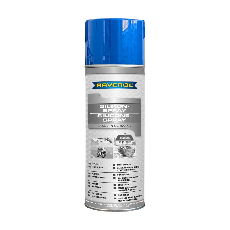 Силиконовый очиститель смазка RAVENOL Silikon-Spray (0,4л) фото 1