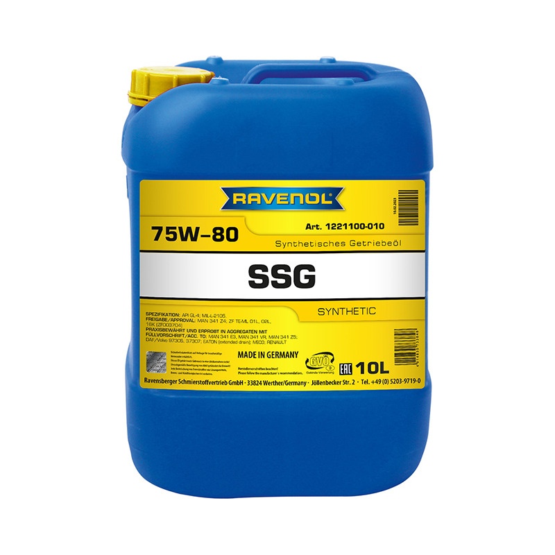 Трансмиссионное масло RAVENOL SSG SAE 75W-80 (10л) фото 1