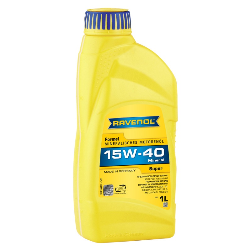 Моторное масло RAVENOL Formel Super SAE 15W-40 SF-CD (1л) фото 1