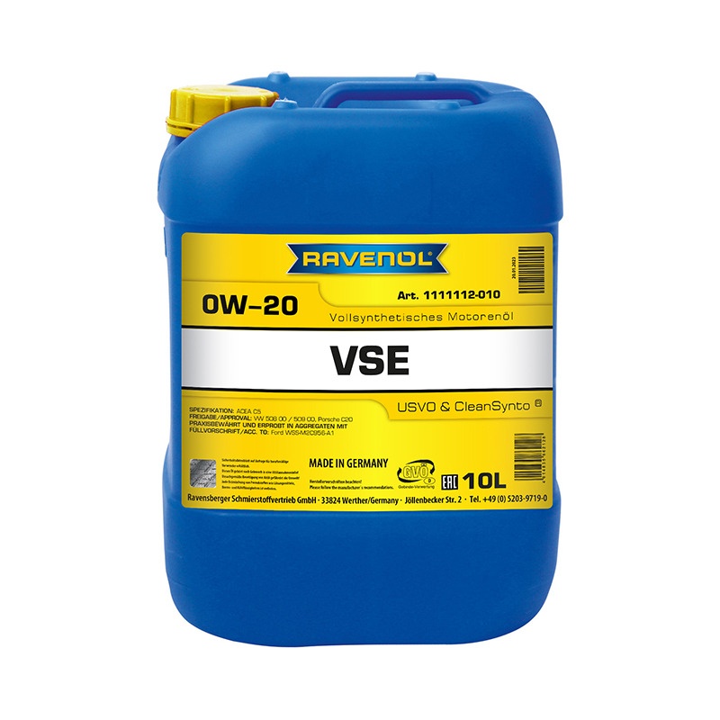 Моторное масло RAVENOL VSE SAE 0W-20 (10л) фото 1