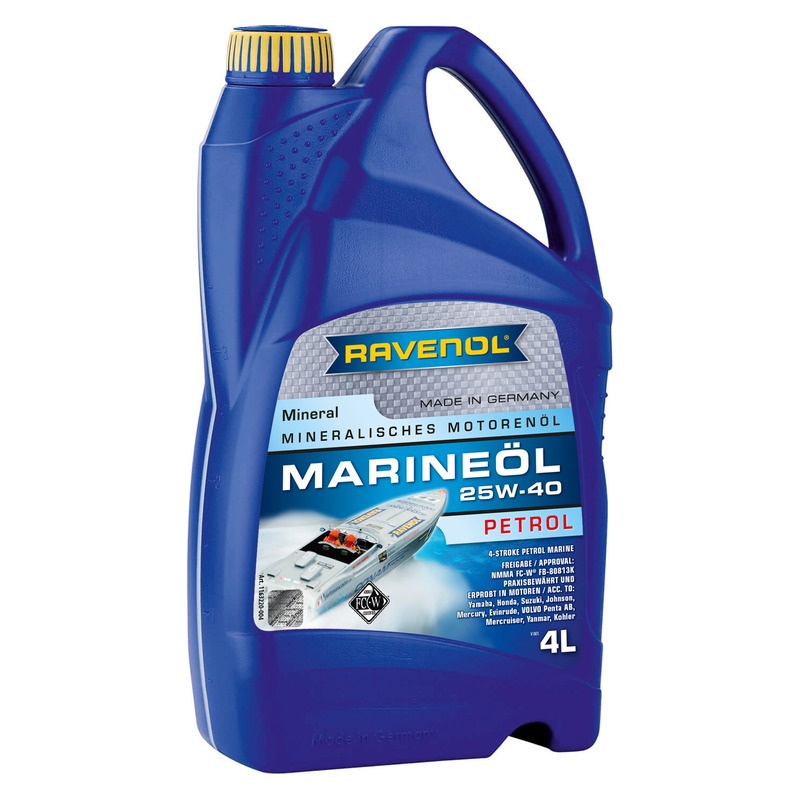 Моторное масло RAVENOL Marineoil PETROL SAE 25W-40 (4л) фото 1