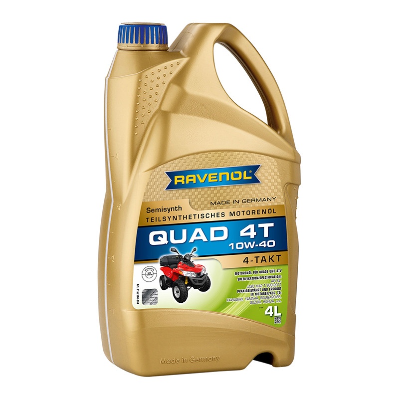Моторное масло RAVENOL QUAD 4T SAE 10W-40 (4л) фото 1