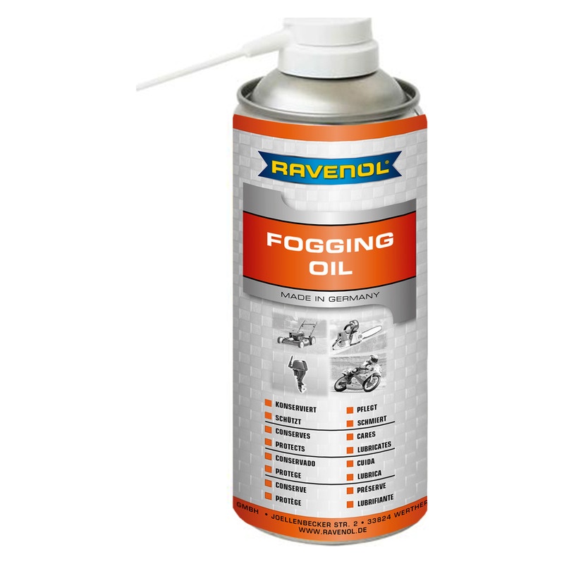 Консервир.смазка-спрей для 2 и 4Т двиг. RAVENOL Fogging Oil (0,4л) фото 1