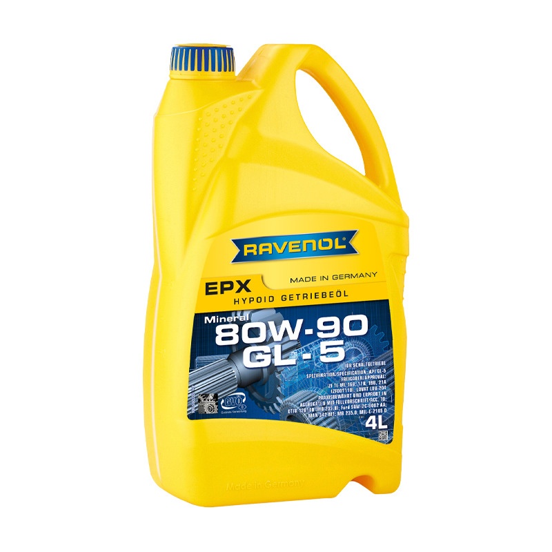 Трансмиссионное масло RAVENOL Getriebeoel EPX SAE 80W-90 GL-5 (4л) фото 1