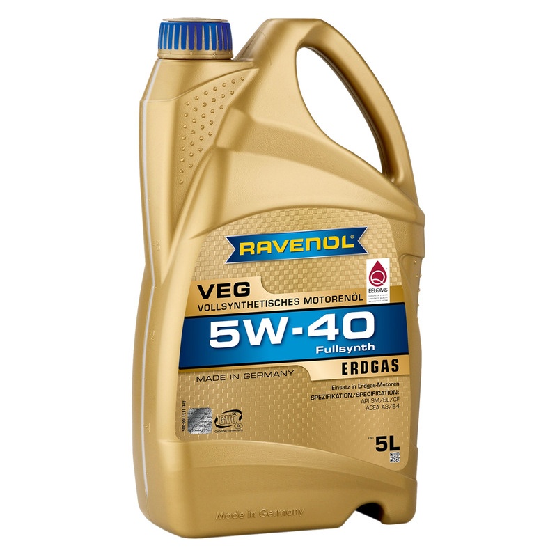 Моторное масло RAVENOL VEG SAE 5W-40 (5л) фото 1