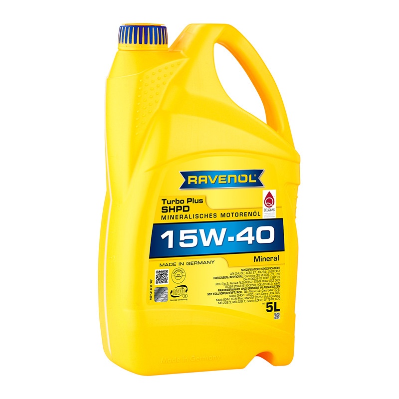 Моторное масло RAVENOL Turbo plus SHPD SAE 15W-40 (5л) фото 1
