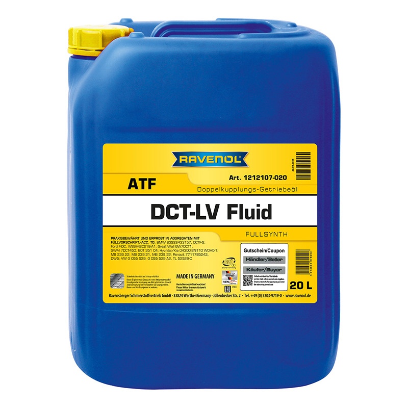 Трансмиссионное масло RAVENOL DCT-LV Fluid (20л) фото 1