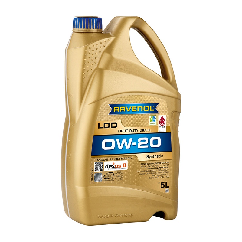 Моторное масло RAVENOL LDD Light Duty Diesel SAE 0W-20 (5л) фото 1