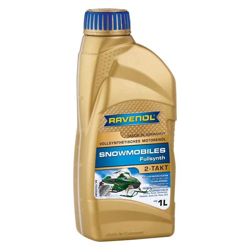 Масло для 2-Такт снегоходов RAVENOL Snowmobiles Fullsynth. 2-Takt (1л) фото 1