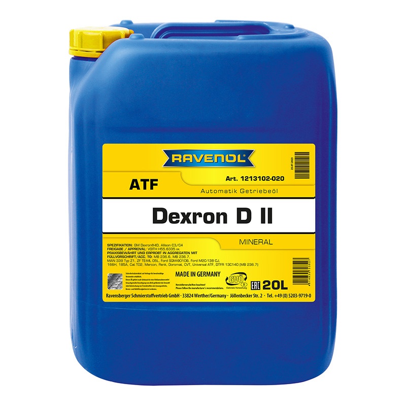 Трансмиссионное масло RAVENOL ATF Dexron DII (20л) фото 1
